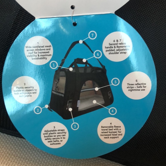New with tags Paws & Pals Pet Carrier Airline Approved Soft-Sided - Picture 14 of 16
